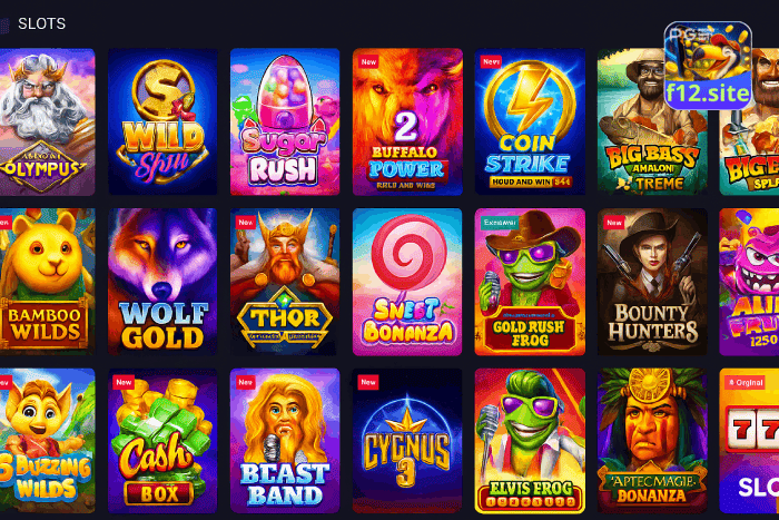 Slots populares Cassino F12 bônus e diversão
